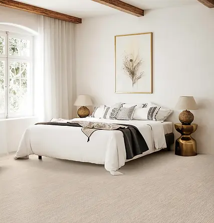Haven Carpet in Ivory Room Scene