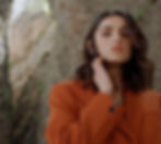 Beautiful brunette woman in a Fall coat