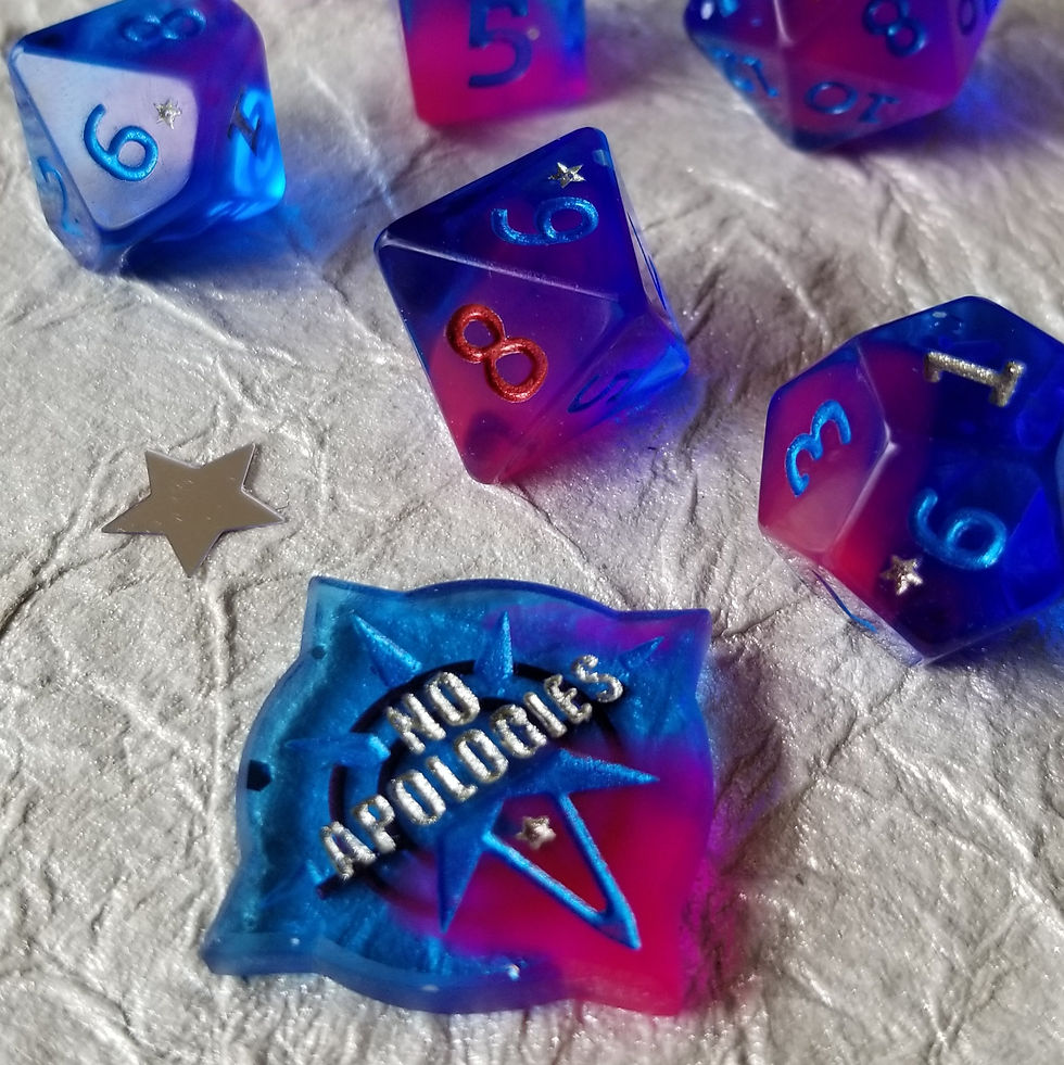 Thumbnail: Diva Bling: 9 Piece Polyhedral Dice Set