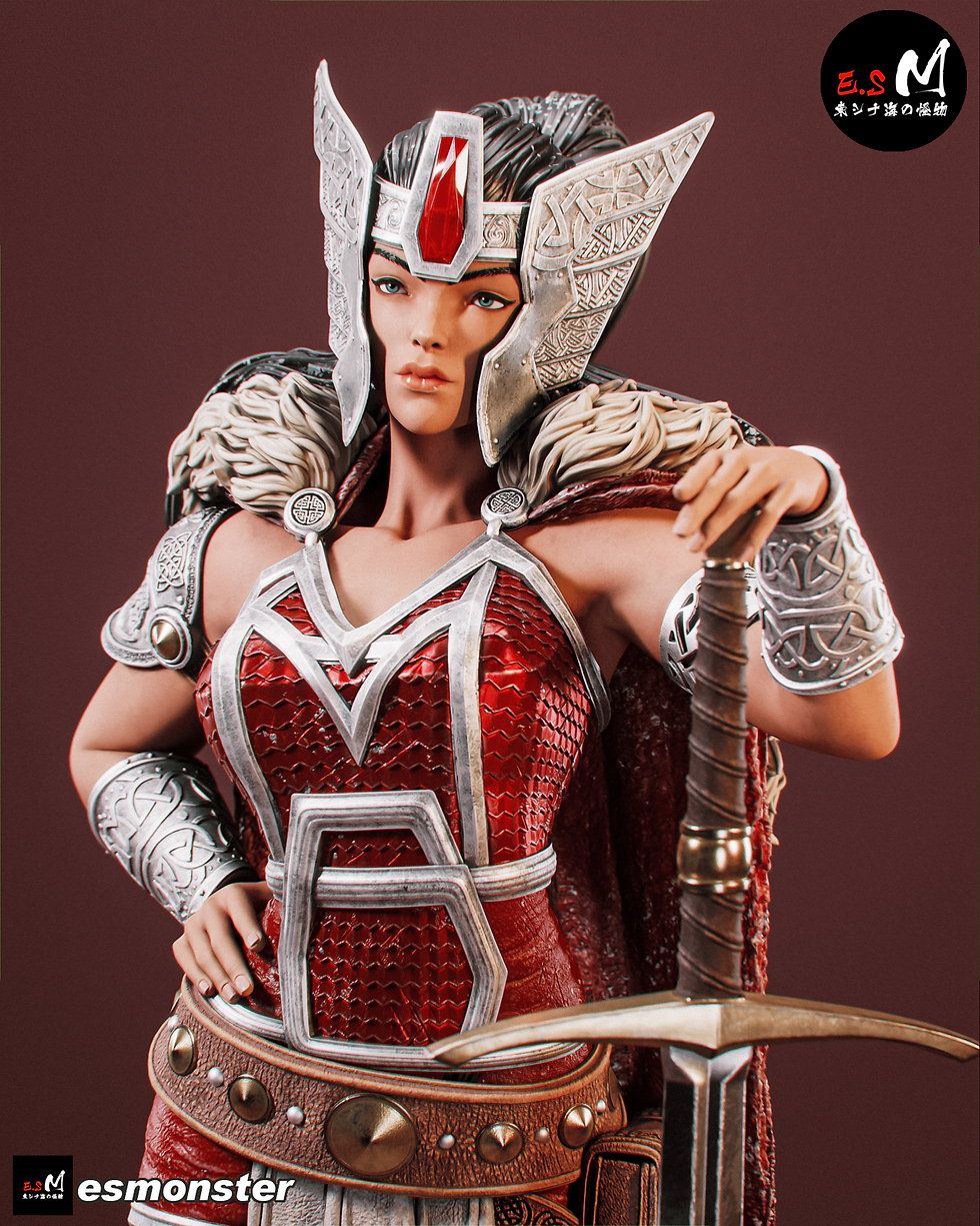 Lady Sif,fanart,stl,3d model,Character,Myth-Inspired,sculpt,female
