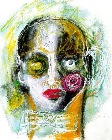 Collage Portrait Series - Bow Tie