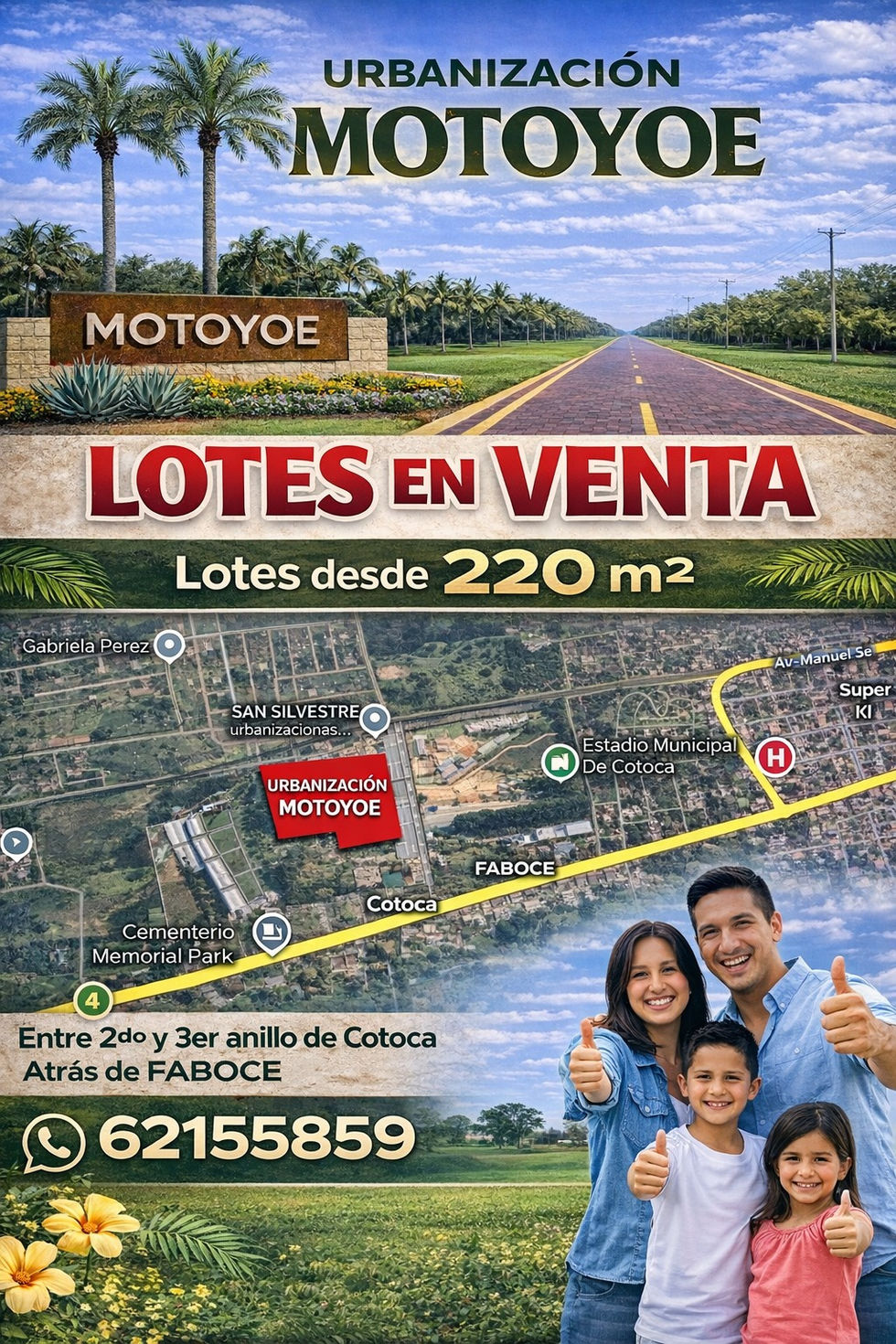 Tu oportunidad de tener lote propio y construir tu futuro.