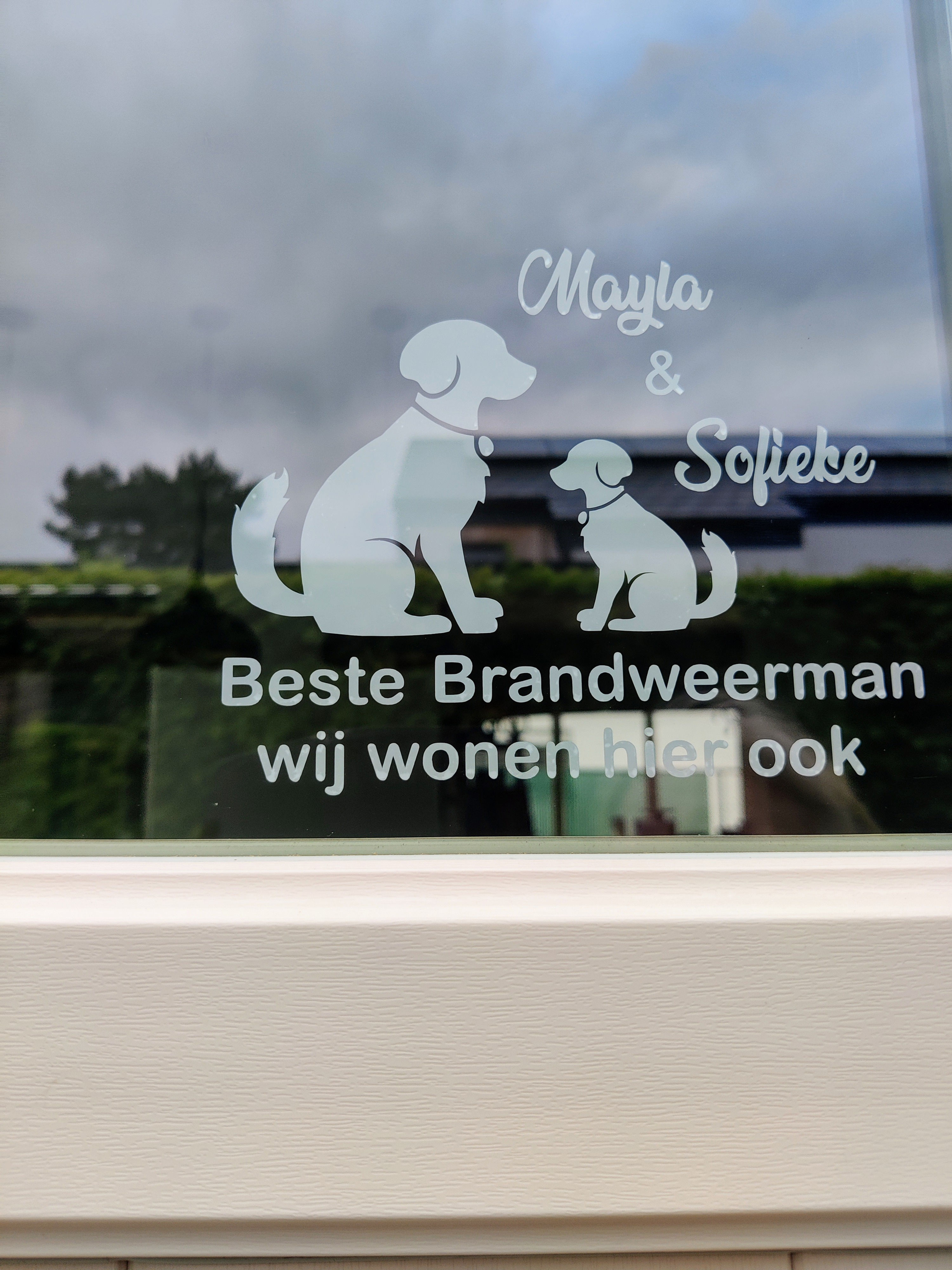Gepersonaliseerde huisdieren sticker  