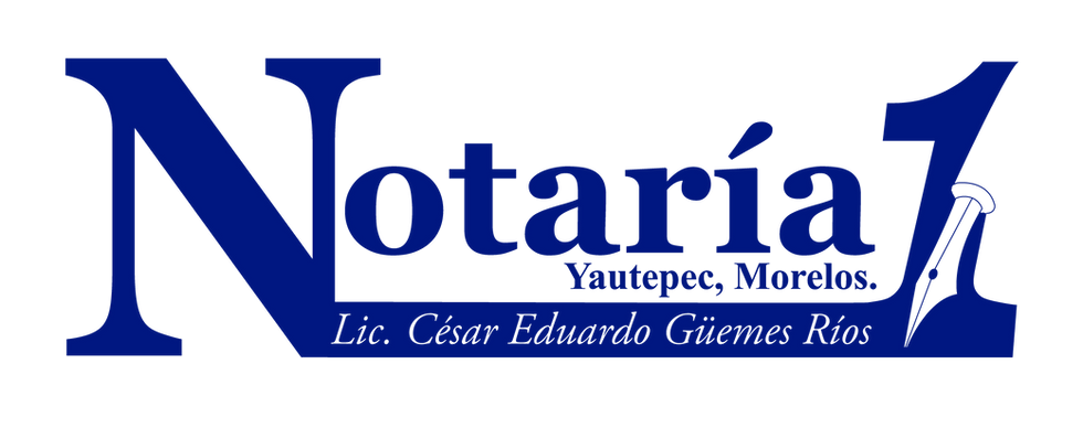 Logo Notaría 1 Yautepec, Morelos