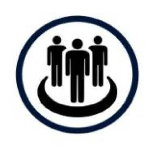 минималистичное изображение трёх людей