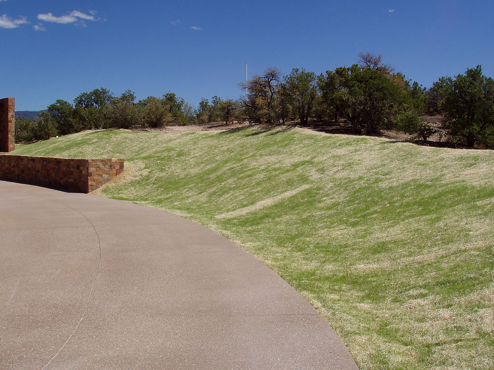 hillside, slows water, grass