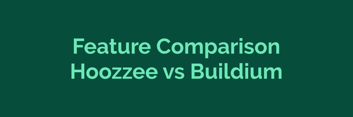 Feature comparison between Hoozzee and Buildium property management software