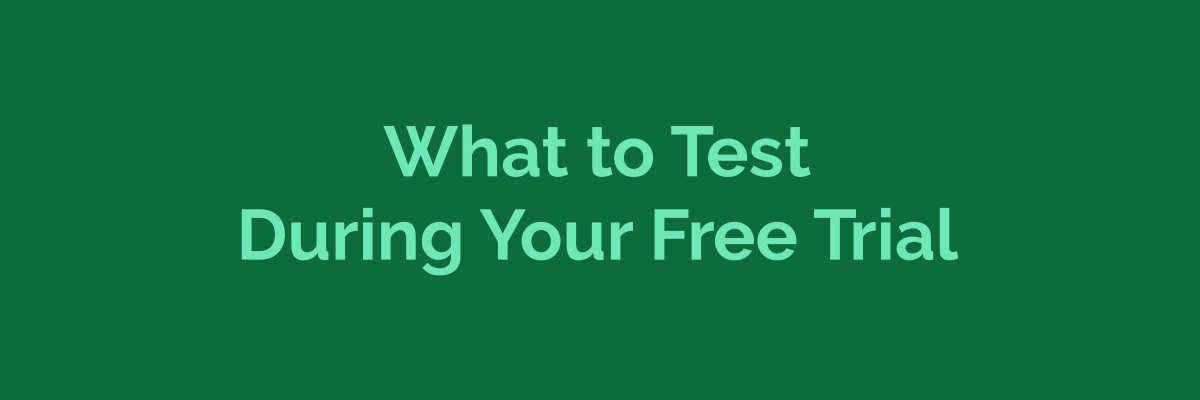 What to test during your free property management software trial