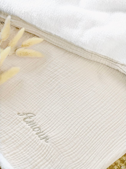 L'inséparable, couverture doublée, sable (Maison Pioline) - Image 1