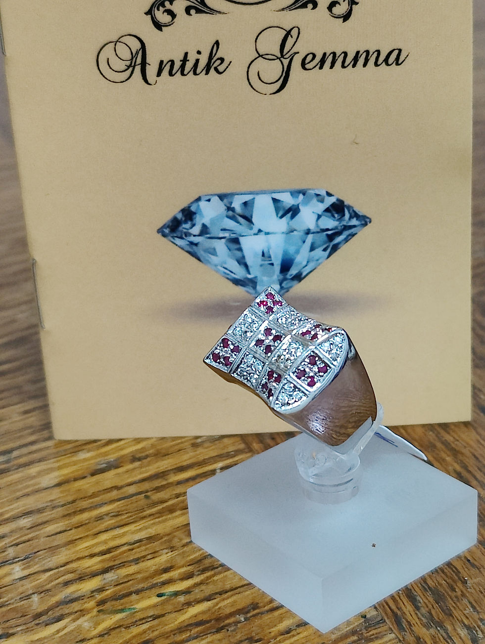 Thumbnail: Inel aur alb 18k 11.48gr 