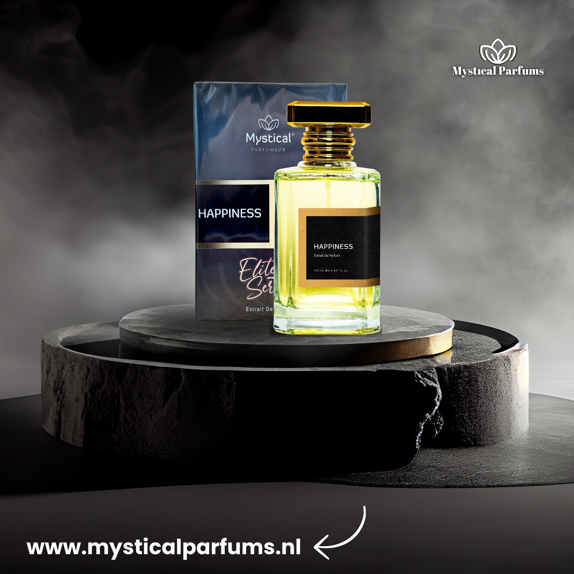 110ml - extrait de parfum- Unisex - Happıness