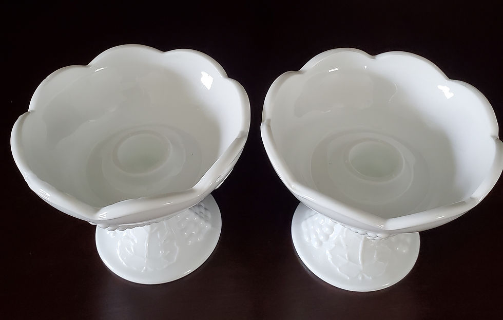 Thumbnail: Vintage Set of (2) Harvest Colony by Indiana Glass Candlestick Holders.