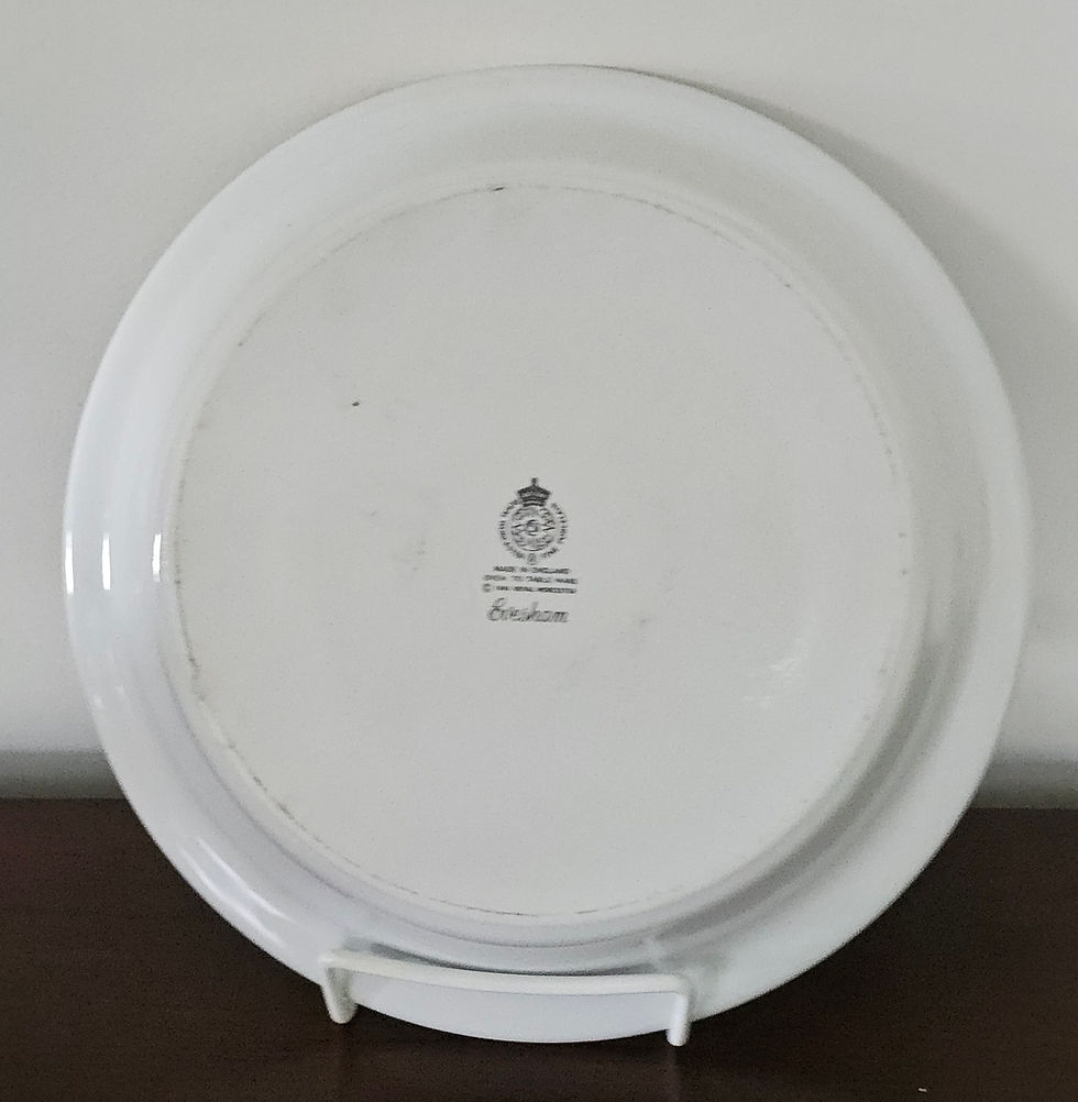 Miniatura: Royal Worcester "EVESHAM" Gold Trimmed Serving Pie Plate
