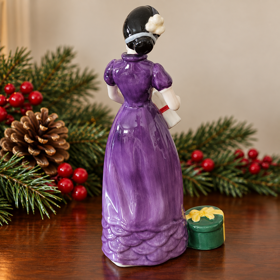 Thumbnail: Royal Doulton "Good Day Sir "-HN2896 Figurine ,1985 William Harper Vintage Lady