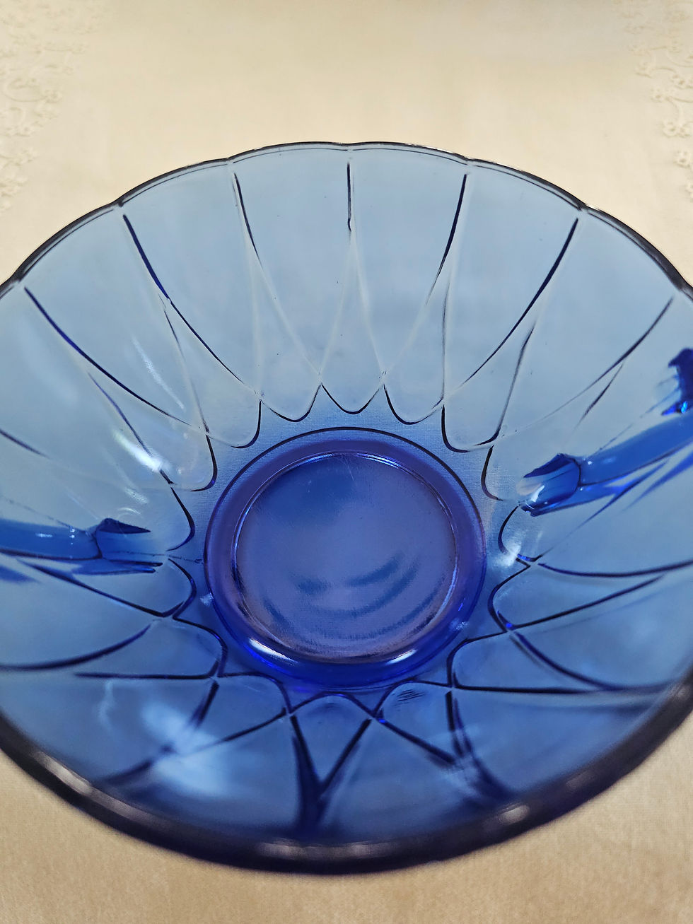 Thumbnail: Hazel Atlas Newport Hairpin Cobalt Blue Glass Bowls-Set of 6