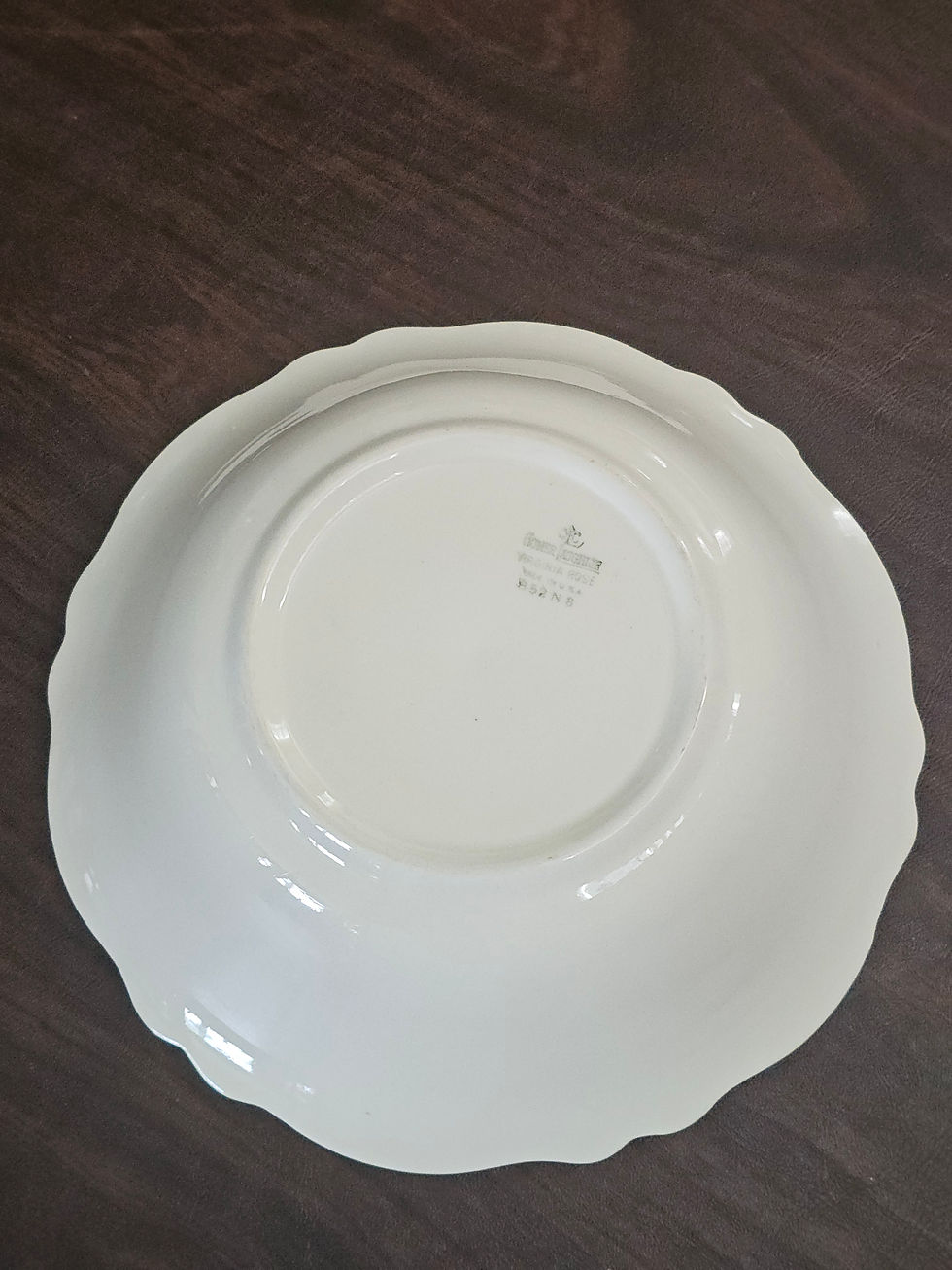 Miniatura: Vintage Homer Laughlin Virginia Rose Vegetable Serving Bowl | Platinum Trim
