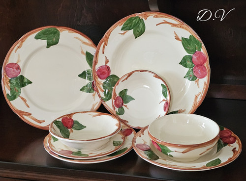 Pottery Apple Dishes Set Amazing Franciscan 