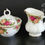 Miniaturbild: Vintage Royal Albert "Old Country Roses" Creamer and Sugar Bowl w/Cover