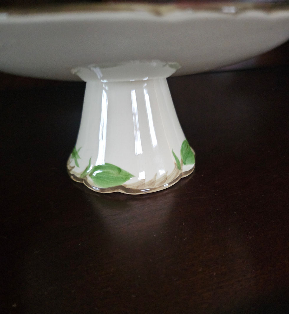 Thumbnail: Franciscan Desert Rose 8" Pedestal Compote – Vintage Cake & Cookie Stand.