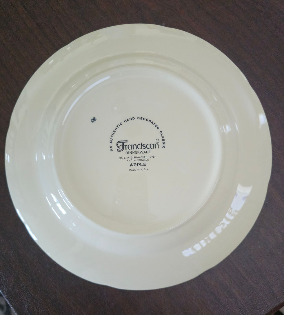 Thumbnail: Vintage Franciscan Apple Dinner Plates- Set of 4 – Made in the U.S.A.