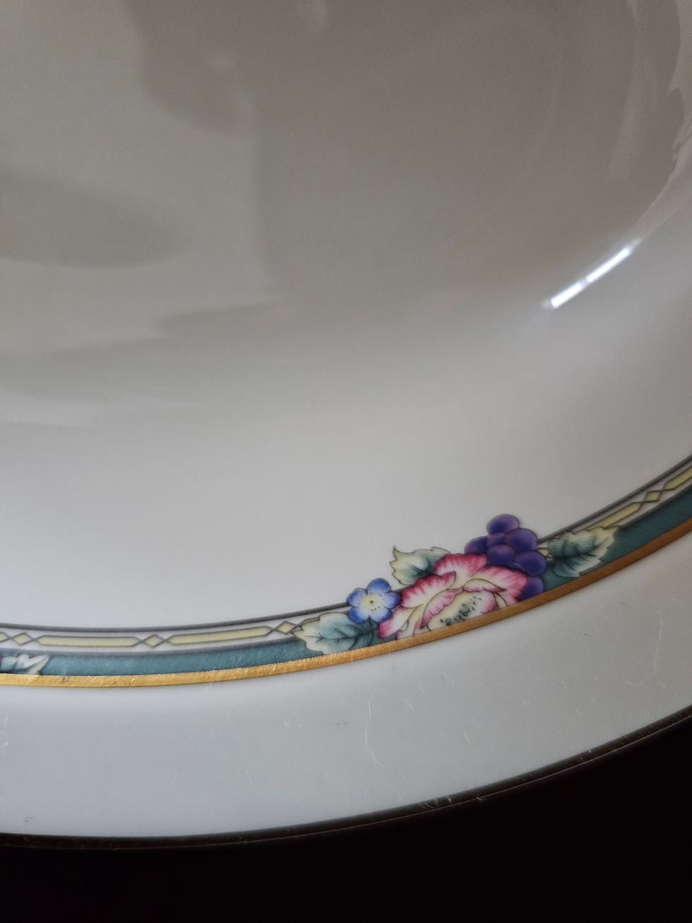 Miniatura: Vintage Royal Doulton "Orchard Hill" Pattern-Oval Vegetable Bowl 10 3/4"