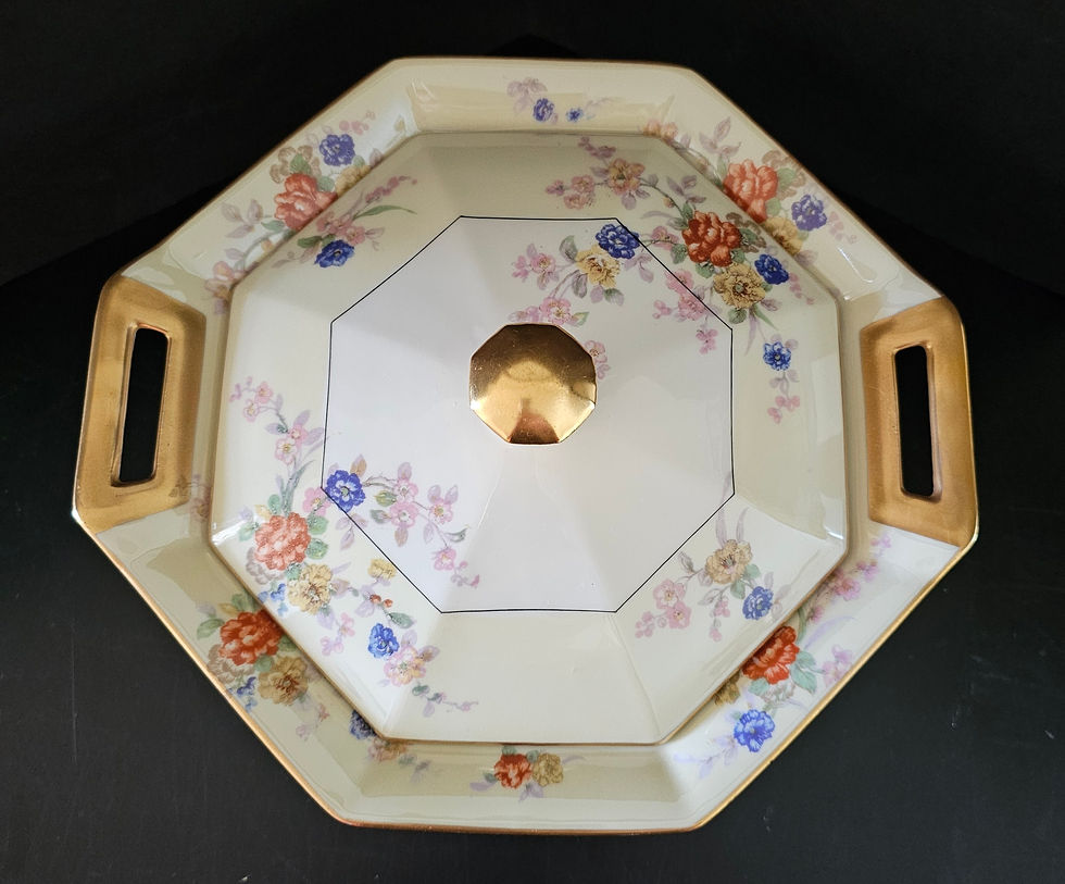 Μικρογραφία: Vintage Theodore Haviland Limoges "Jewel"Pattern-Made in France- Octagonal Cover