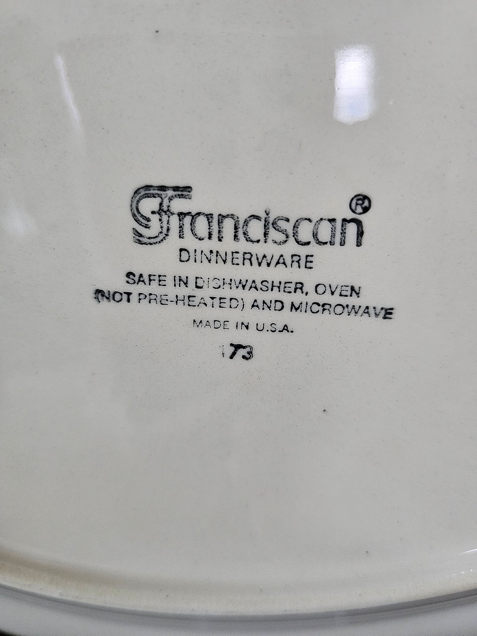 Miniatura: Franciscan 14" Apple Pattern Oval Meat Platter-Made in the USA