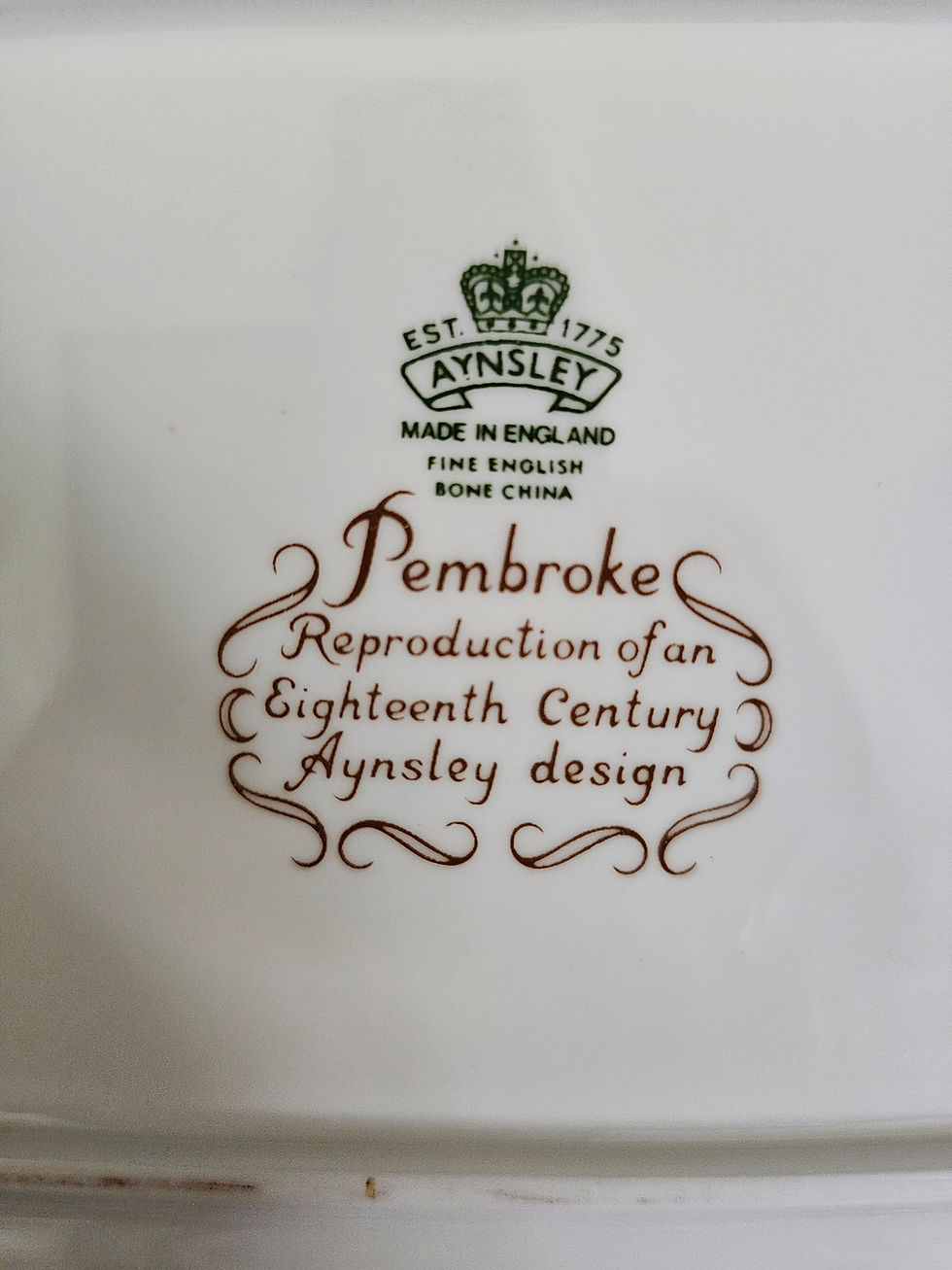 Miniature : Vintage Aynsley "Pembrooke" Porcelain Tray