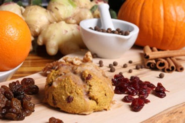 Tony's Sconys, delicious cherry almond scone