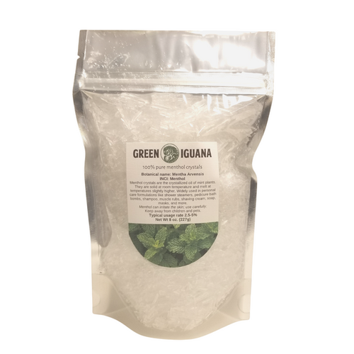 Menthol Crystals 1 lb and bulk Green Iguana Bath