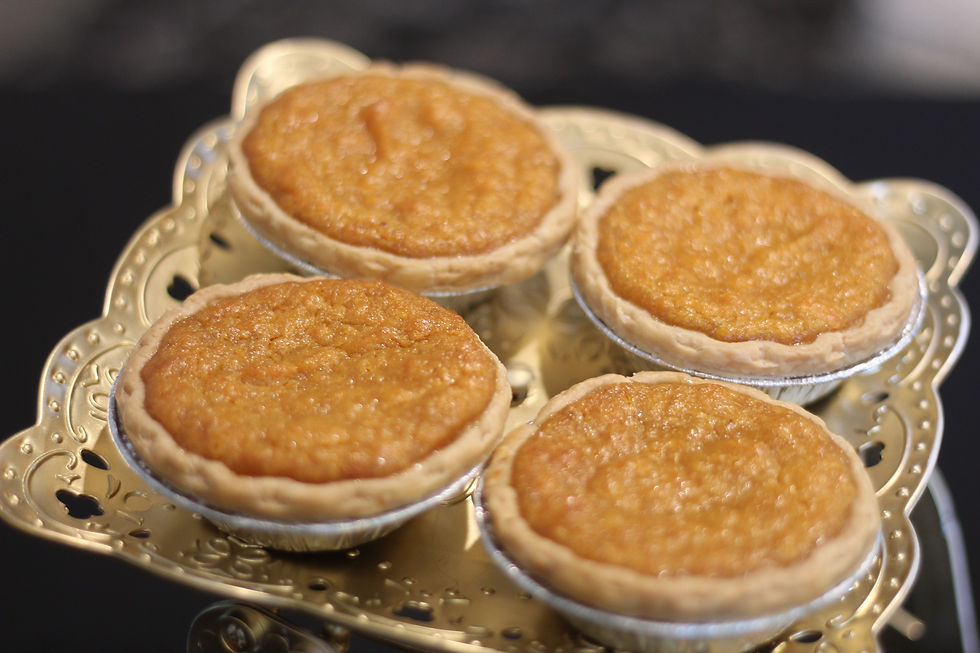 Eggnog Rum Sweet Potato Mini Pie 3"