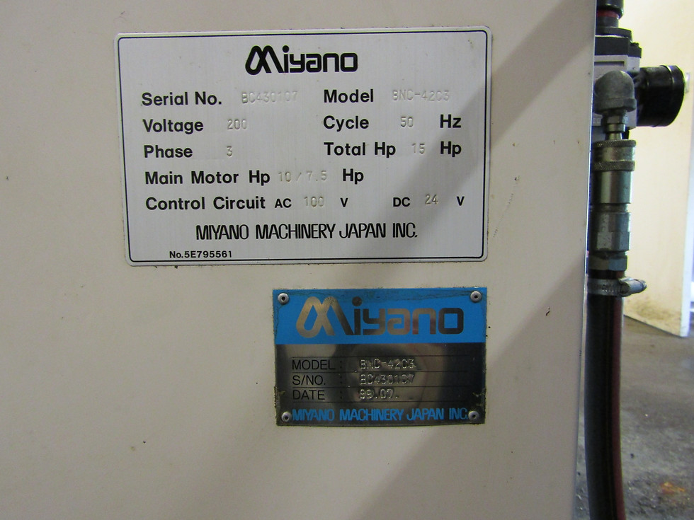 Thumbnail: Miyano BNC42 CNC Lathe