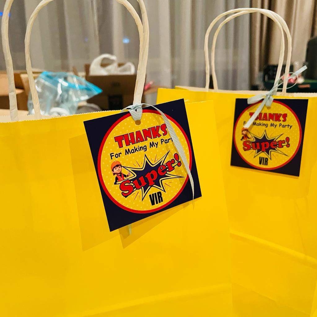 Customized bag & tag - Set of 10
