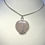 Thumbnail: Heart Shaped Rose Quartz Silver Tree of Life Pendant
