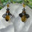 Thumbnail: Bee Drop Earrings  - Bee charm earrings