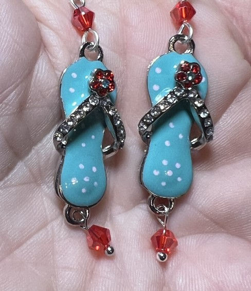 Thumbnail: Cute Flip Flop Charm Earrings