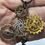 Thumbnail: Large Steam Punk Gear Necklace with Key