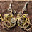 Thumbnail: Wire Wrapped Steampunk Earrings