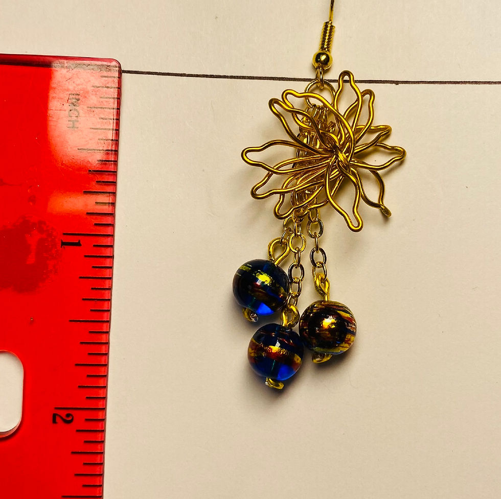 Thumbnail: Gold Poinsettia Earrings