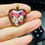 Thumbnail: Mickey Mouse and Minnie Heart Pendant