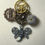 Thumbnail: Large Steam Punk Gear Necklace with silver Bug
