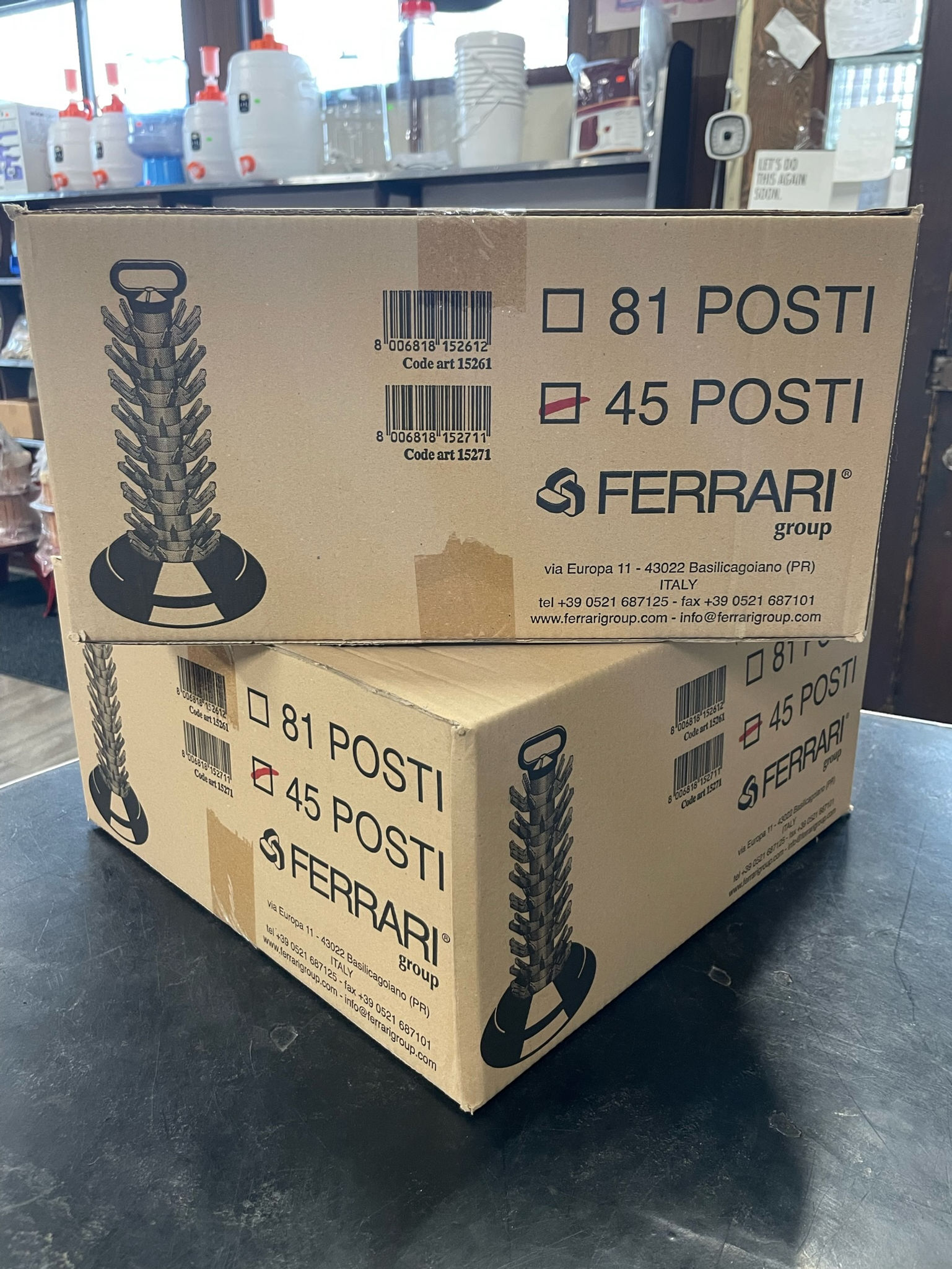 Ferrari 45 bottle drying tree