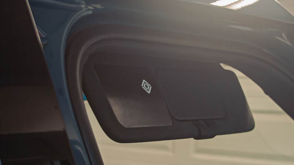 Thumbnail: Visor Warning Covers Rivian R1T/R1S