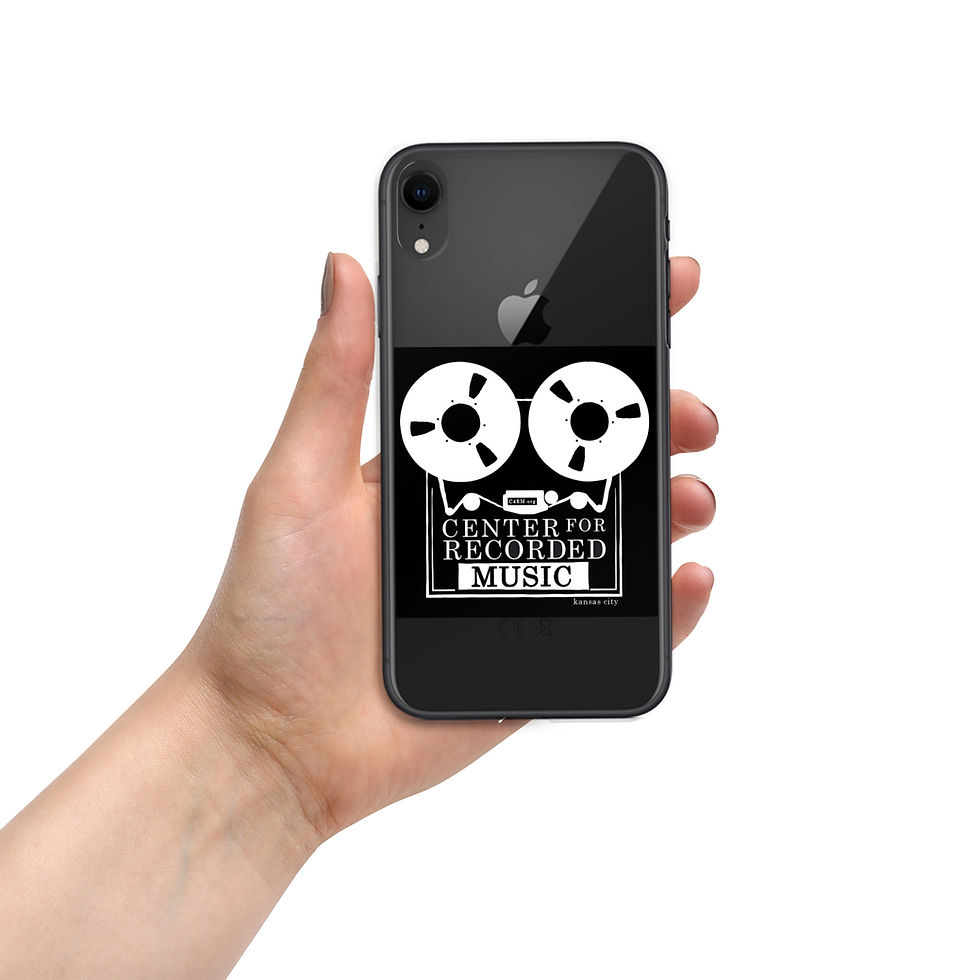 Thumbnail: Hand holding phone with Center for Recorded Music logo. Ctr 4 Recorded Music