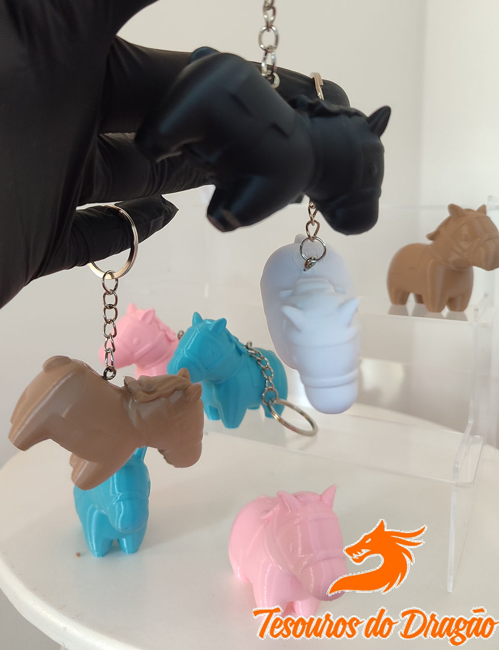 Miniatura: Chaveiro de Cavalo | Mini Cavalinho Brinquedo e Decoração | Personalizavel