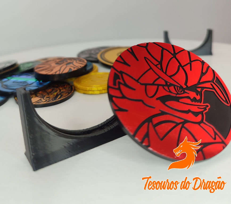 Miniatura: Suporte para Exibição de Moeda 50mm | Pokémon TCG