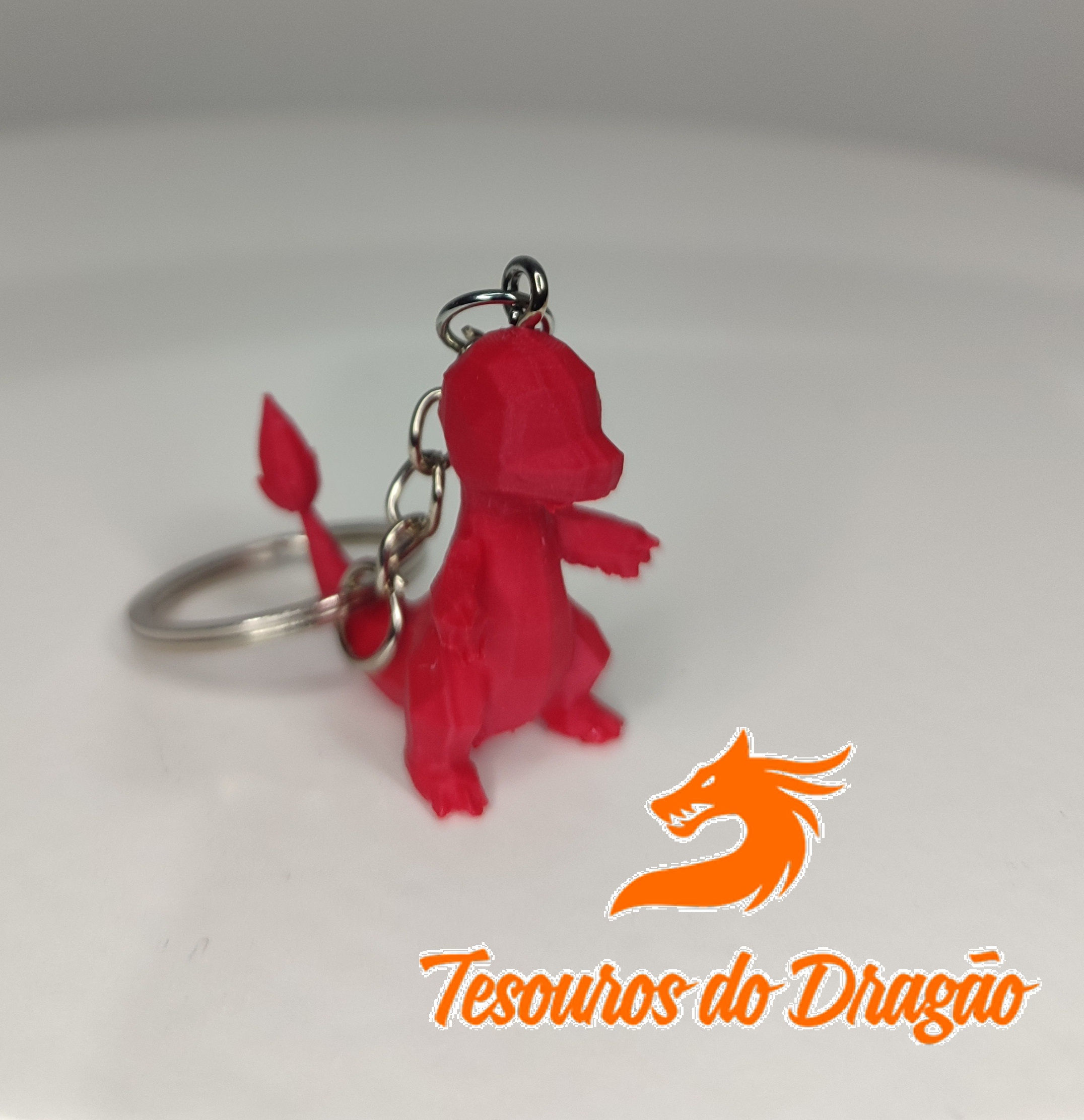 Chaveiro Pokémon Charmander | Personalizável | Chaveiro Charmander | Pokémon Bri