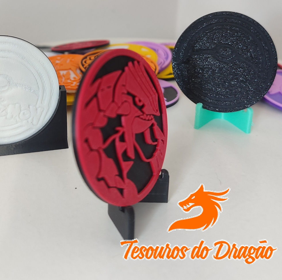 Miniatura: Moeda do Groudon 50mm | Personalizável | Moeda Pokémon TCG