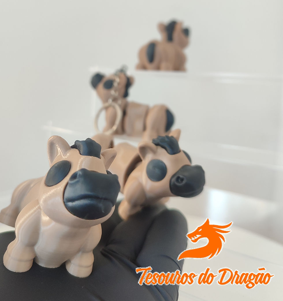 Miniatura: Chaveiro de Cavalo Colorido Flexivel | Brinquedo e Decoração | Personaliza