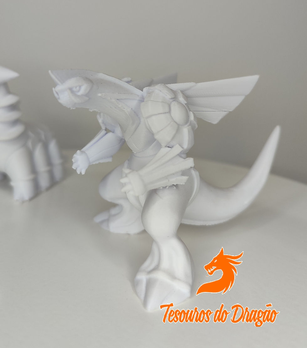 Miniatura: Dialga, Palkia e Giratina | Modelos Decorativos para Exibir ou Pintar